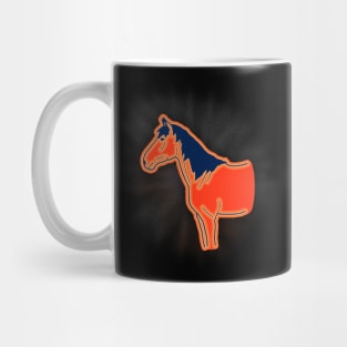 Red Horse silhouette Mug